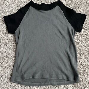 brandy melville multi-color baby tee